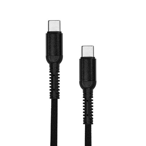 Black 3.4A High Speed Type C To C Data Cable