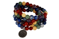 7 Chakra 108 Prayer Beads Mala Bracelet 108 Prayer Beads Necklace