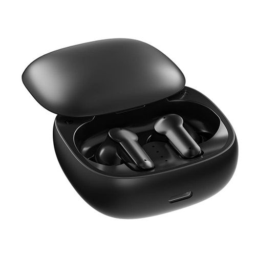 Black Skate Tws Earbuds With Quad Mic And Enc Technology