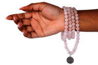 Rose Quartz 108 Prayer Beads Mala Bracelet 108 Prayer Beads Necklace