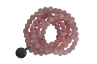 Rose Quartz 108 Prayer Beads Mala Bracelet 108 Prayer Beads Necklace