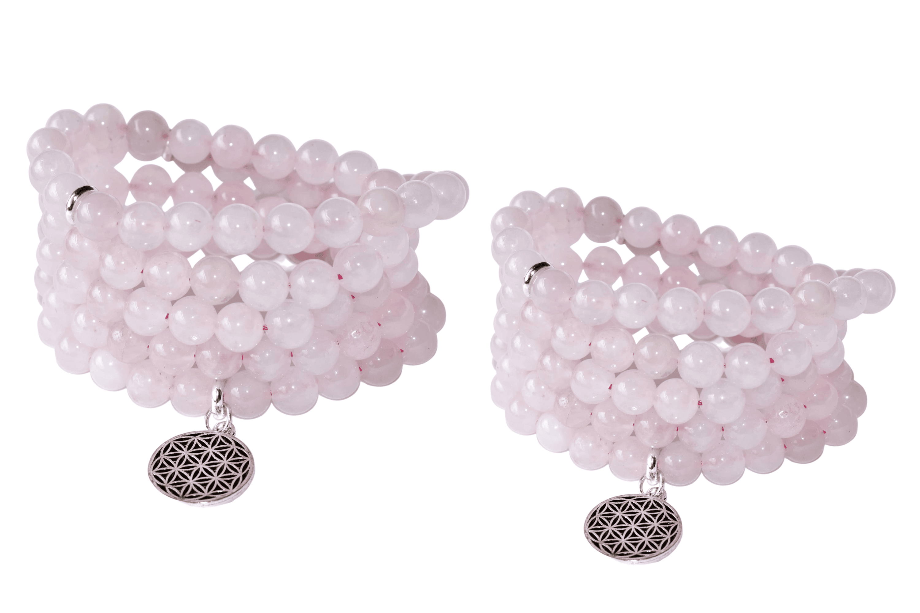 Rose Quartz 108 Prayer Beads Mala Bracelet 108 Prayer Beads Necklace