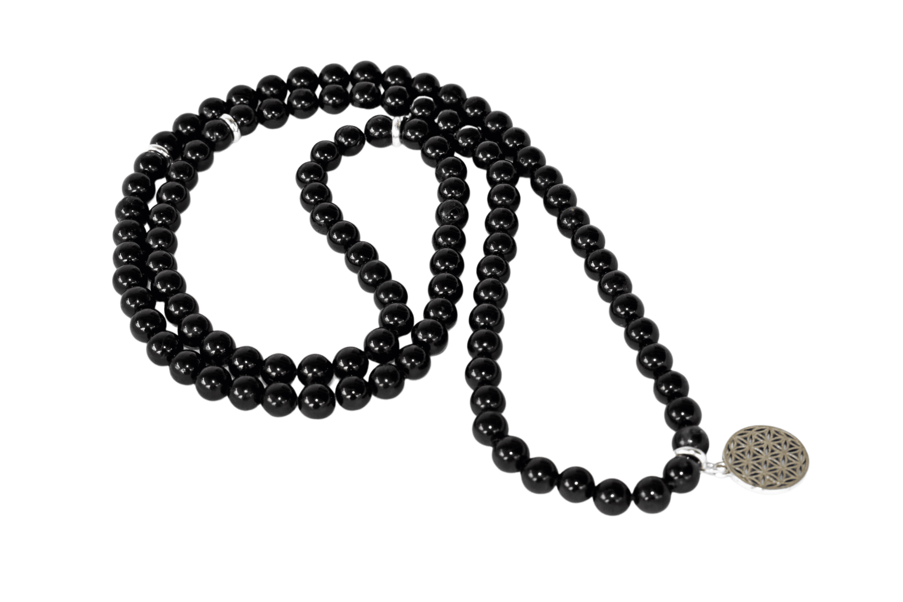 Black Tourmaline 108 Prayer Beads Mala Bracelet 108 Prayer Beads Necklace