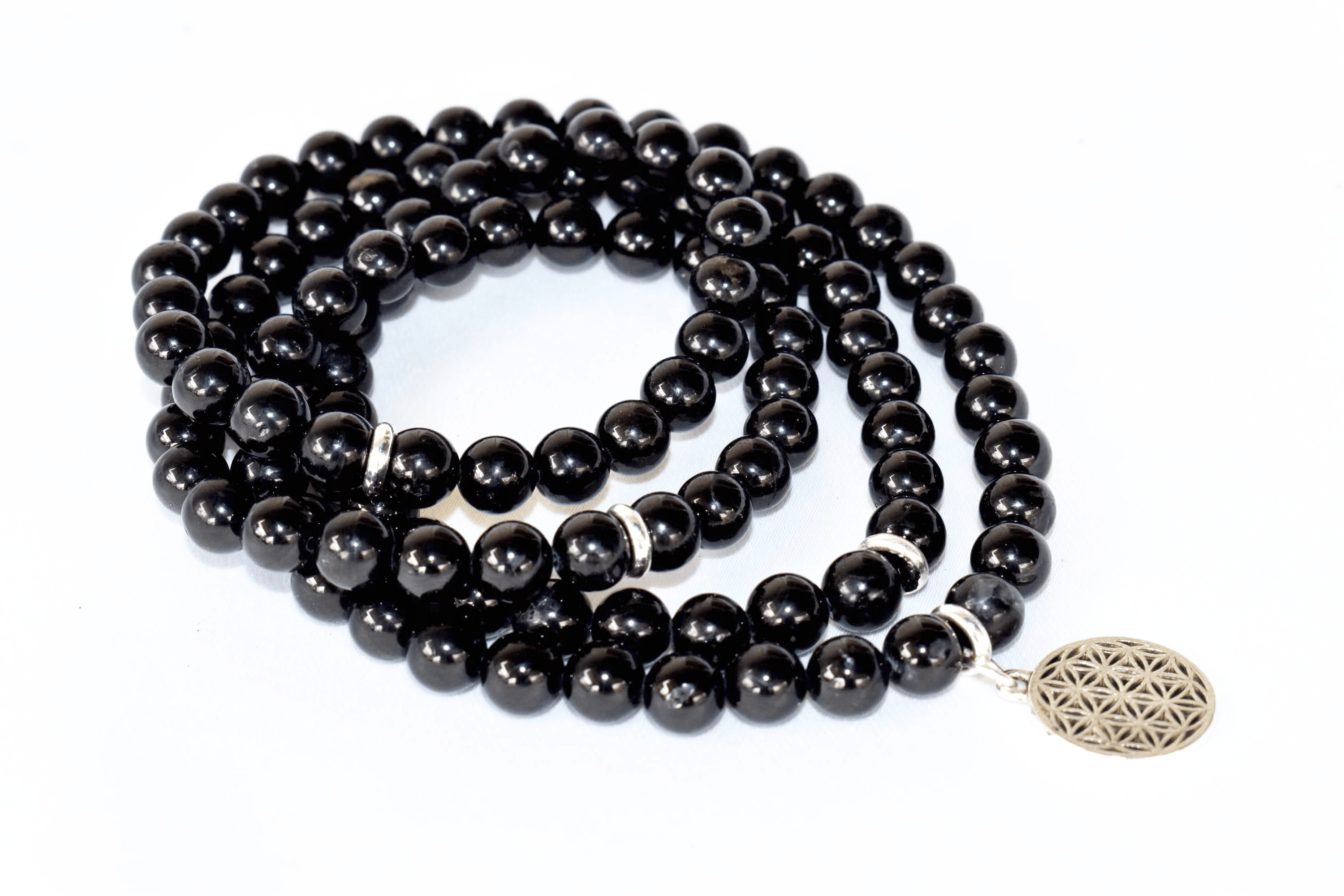 Black Tourmaline 108 Prayer Beads Mala Bracelet 108 Prayer Beads Necklace