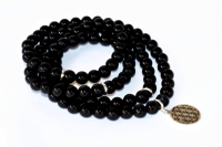 Black Tourmaline 108 Prayer Beads Mala Bracelet 108 Prayer Beads Necklace