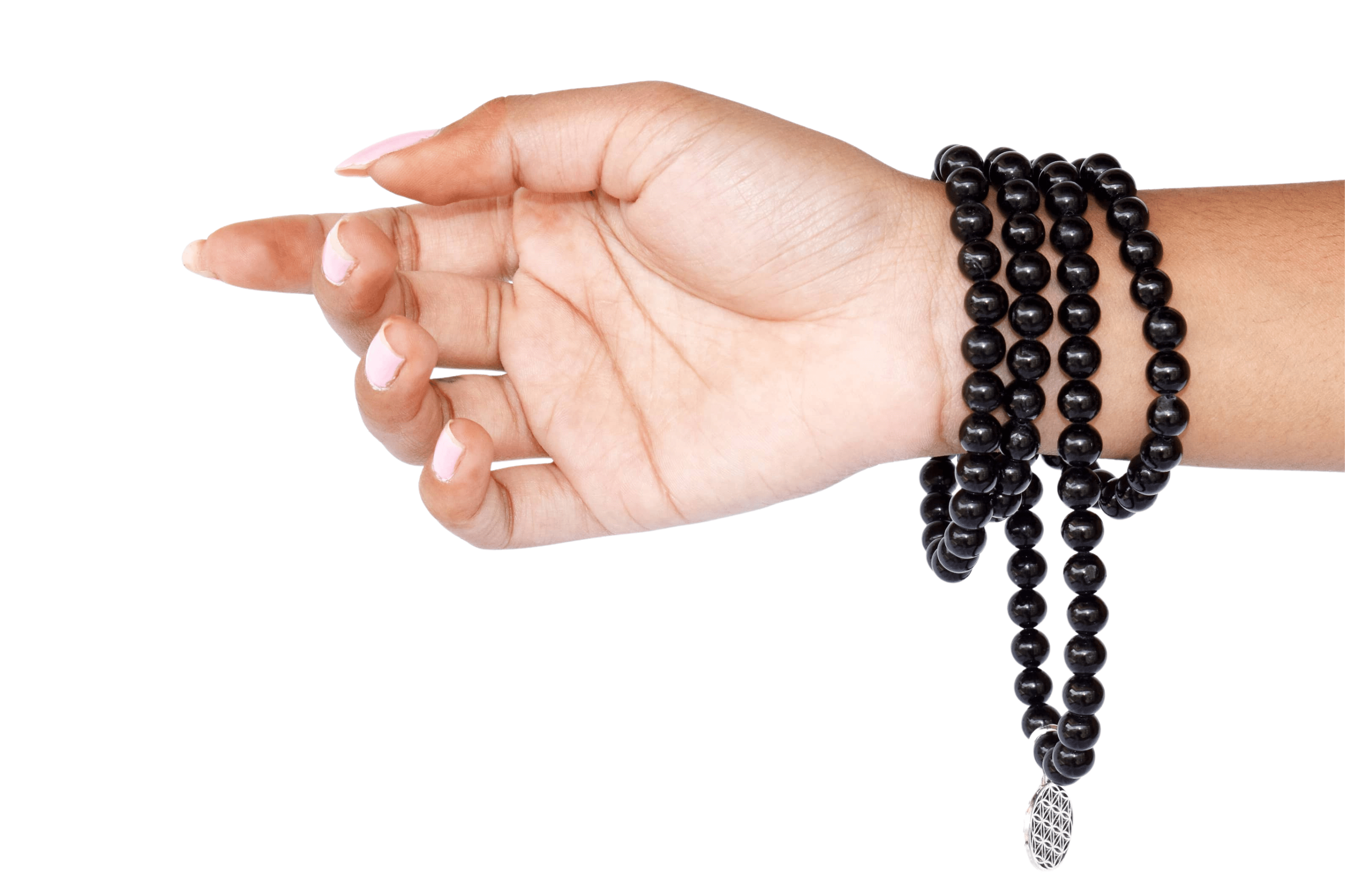 Black Tourmaline 108 Prayer Beads Mala Bracelet 108 Prayer Beads Necklace