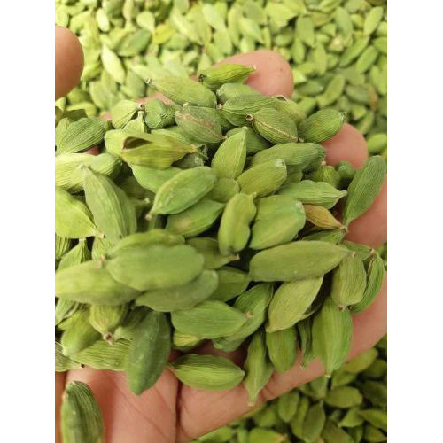 Green Cardamom - Fresh First Class Quality, Raw Pieces Kept at Room Temperature