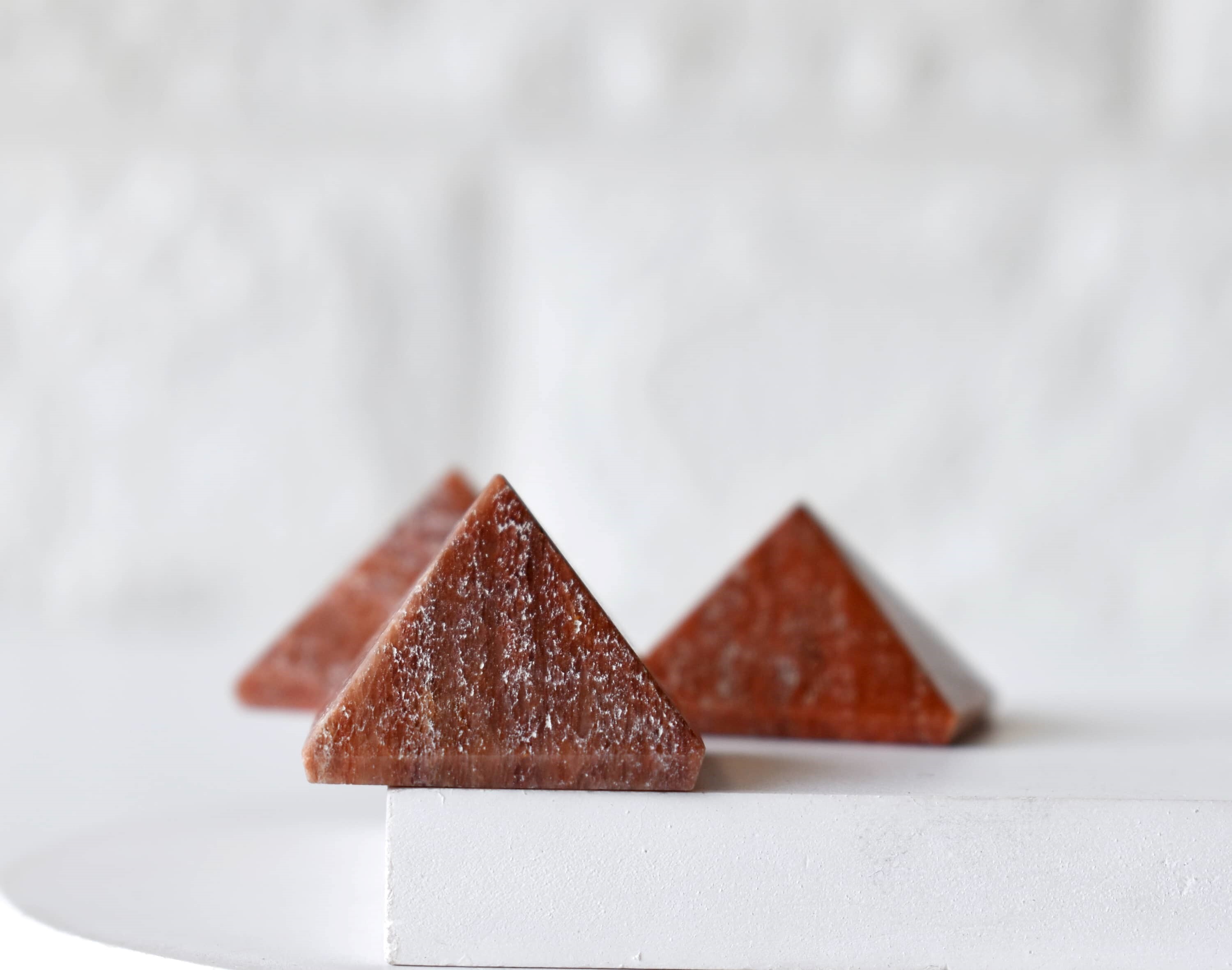 Orange Aventurine Crystal Pyramids, Energy Crystal Stone