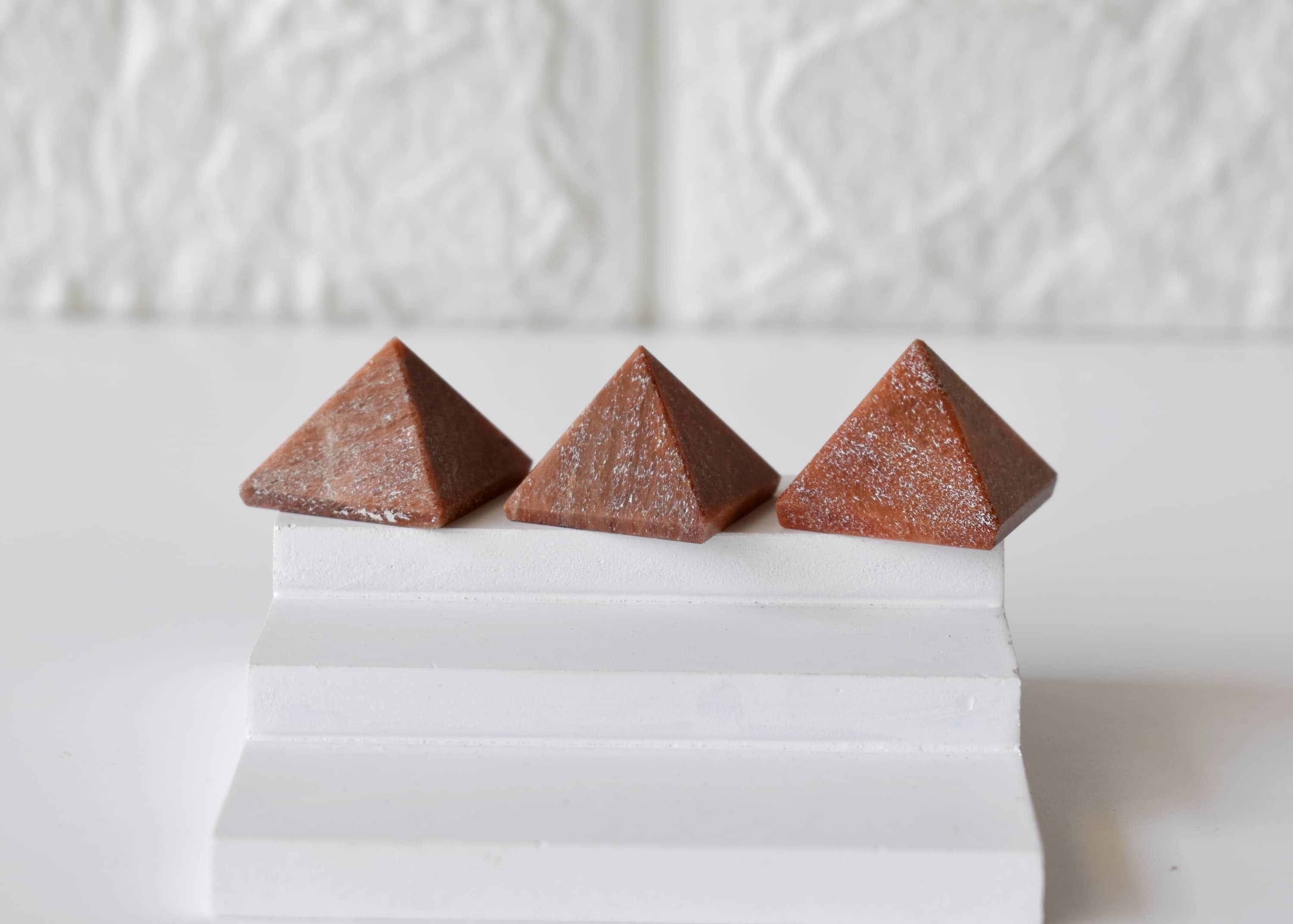 Orange Aventurine Crystal Pyramids, Energy Crystal Stone