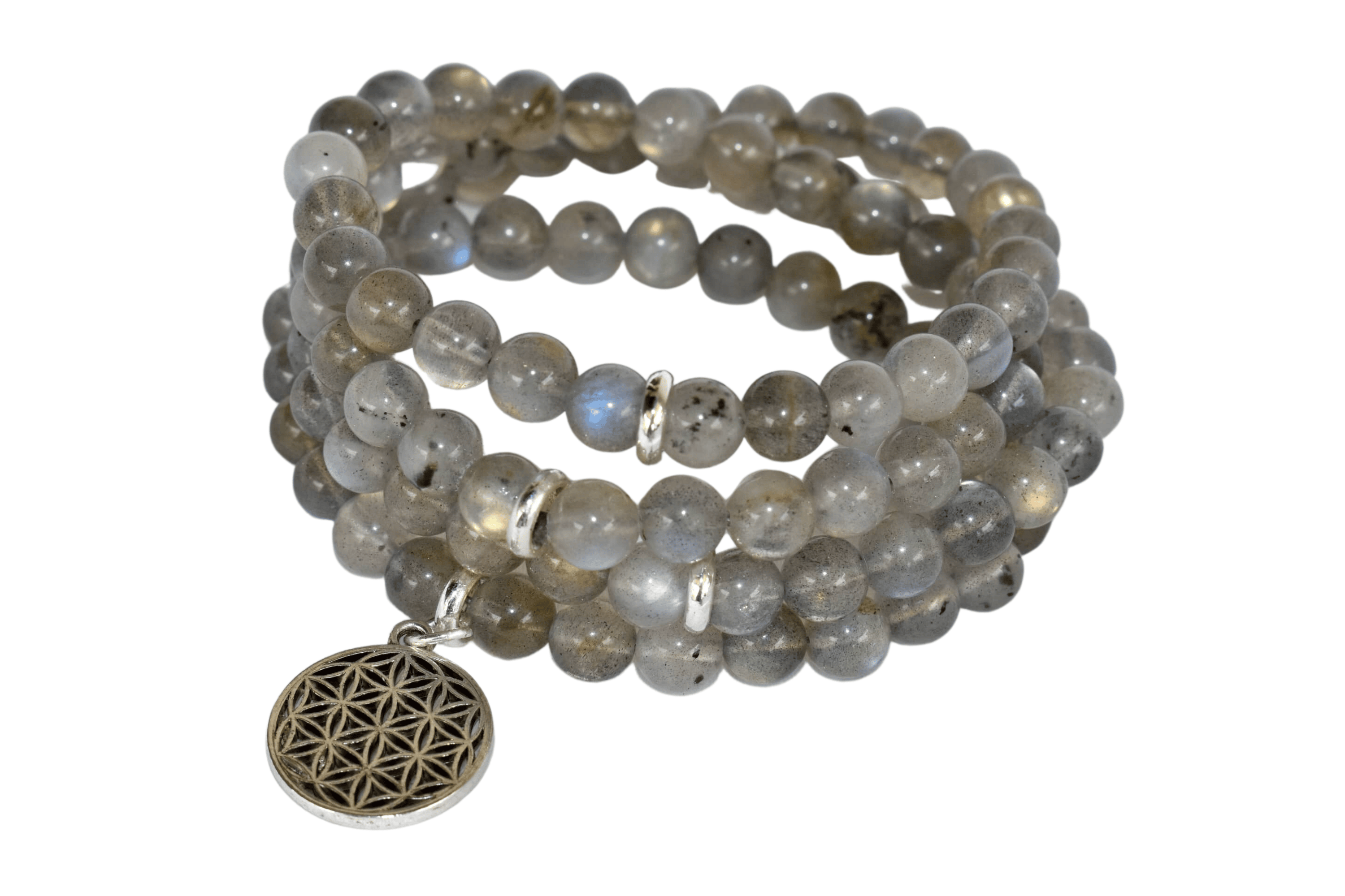 Labradorite 108 Prayer Beads Mala Bracelet 108 Prayer Beads Necklace