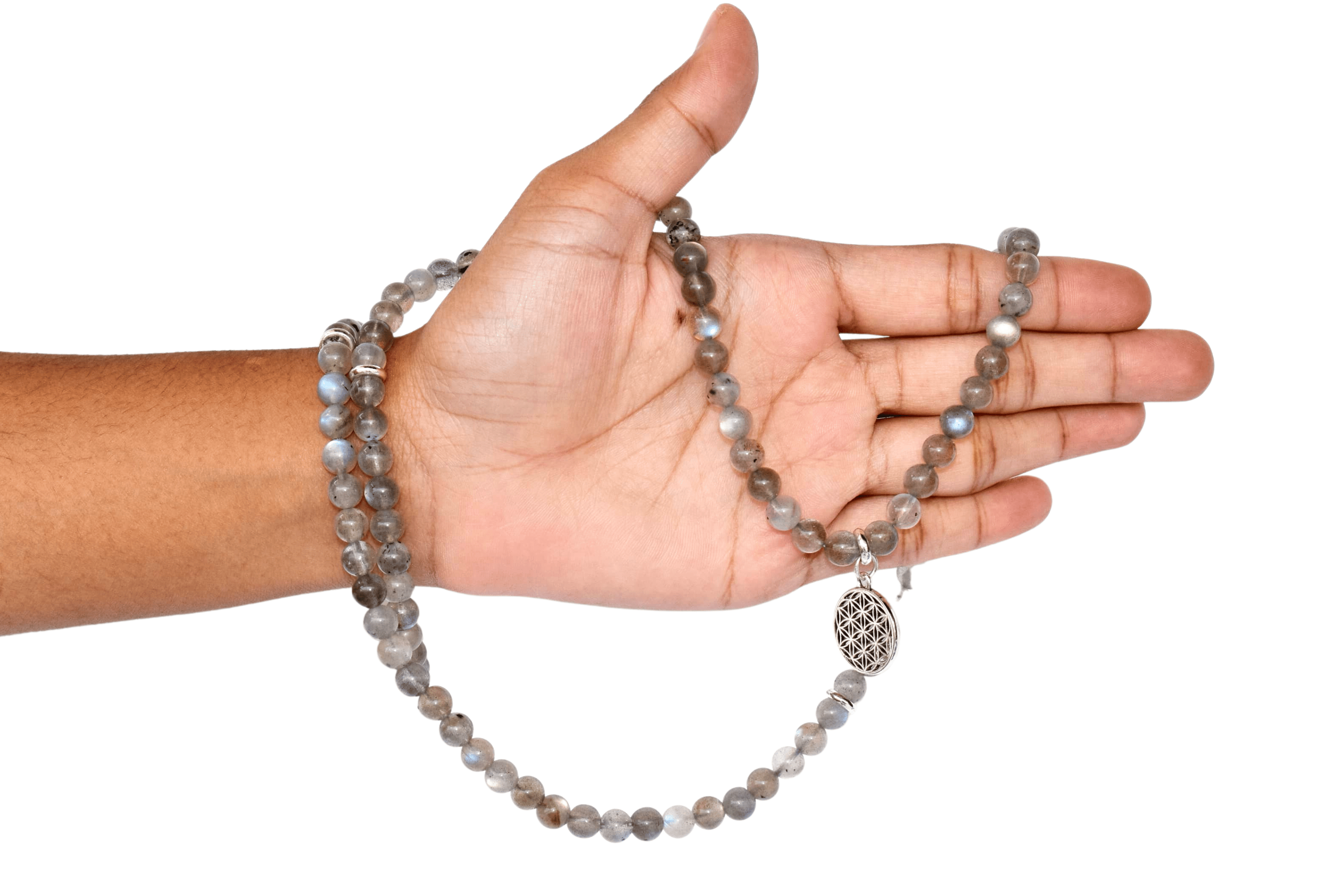 Labradorite 108 Prayer Beads Mala Bracelet 108 Prayer Beads Necklace