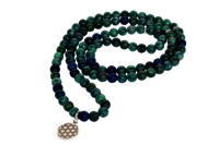 Azurite Malachite 108 Prayer Beads Mala Bracelet Prayer Beads Necklace