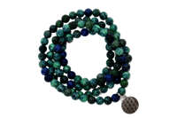 Azurite Malachite 108 Prayer Beads Mala Bracelet Prayer Beads Necklace