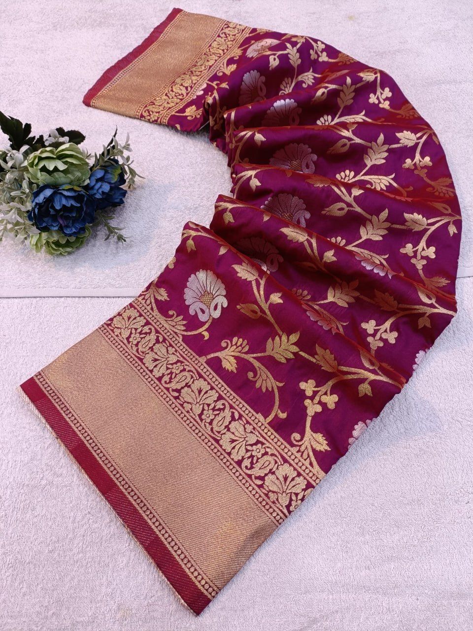 Banarasi silk MUD   Semi Banarasi