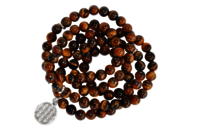 Tiger Eye 108 Prayer Beads Mala Bracelet 108 Prayer Beads Necklace