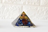 Lapis Lazuli Orgone Pyramid, Clear Quartz Crystal Pencil