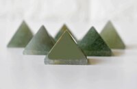 Green Aventurine Crystal Pyramids, Energy Crystal Stone