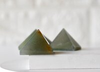 Green Aventurine Crystal Pyramids, Energy Crystal Stone