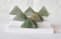 Green Aventurine Crystal Pyramids, Energy Crystal Stone