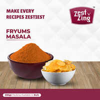 Fryums Masala - Food Grade Powder, Ideal For Elevating Snack Experiences With Aromatic Spice Blend