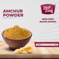 Amchur Powder - Yellow Powder, 100% Dried Unripe Mango, Zesty Citrus Flavor For Cooking & Marinades