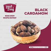 Black Cardamom - Whole Pieces, Rich Brown Color | Custom Weights Available, High Quality Standards, Ideal for Dry Storage