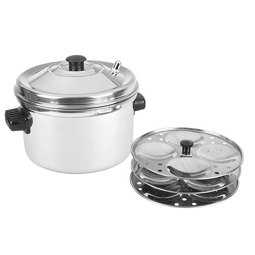 Idli Cooker With Idli Stand - Material: Steel