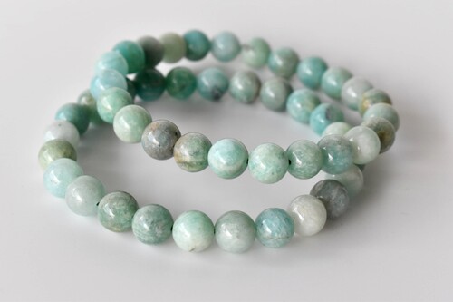 Amazonite Gemstone Bracelet, Beaded Gemstone Bracelet