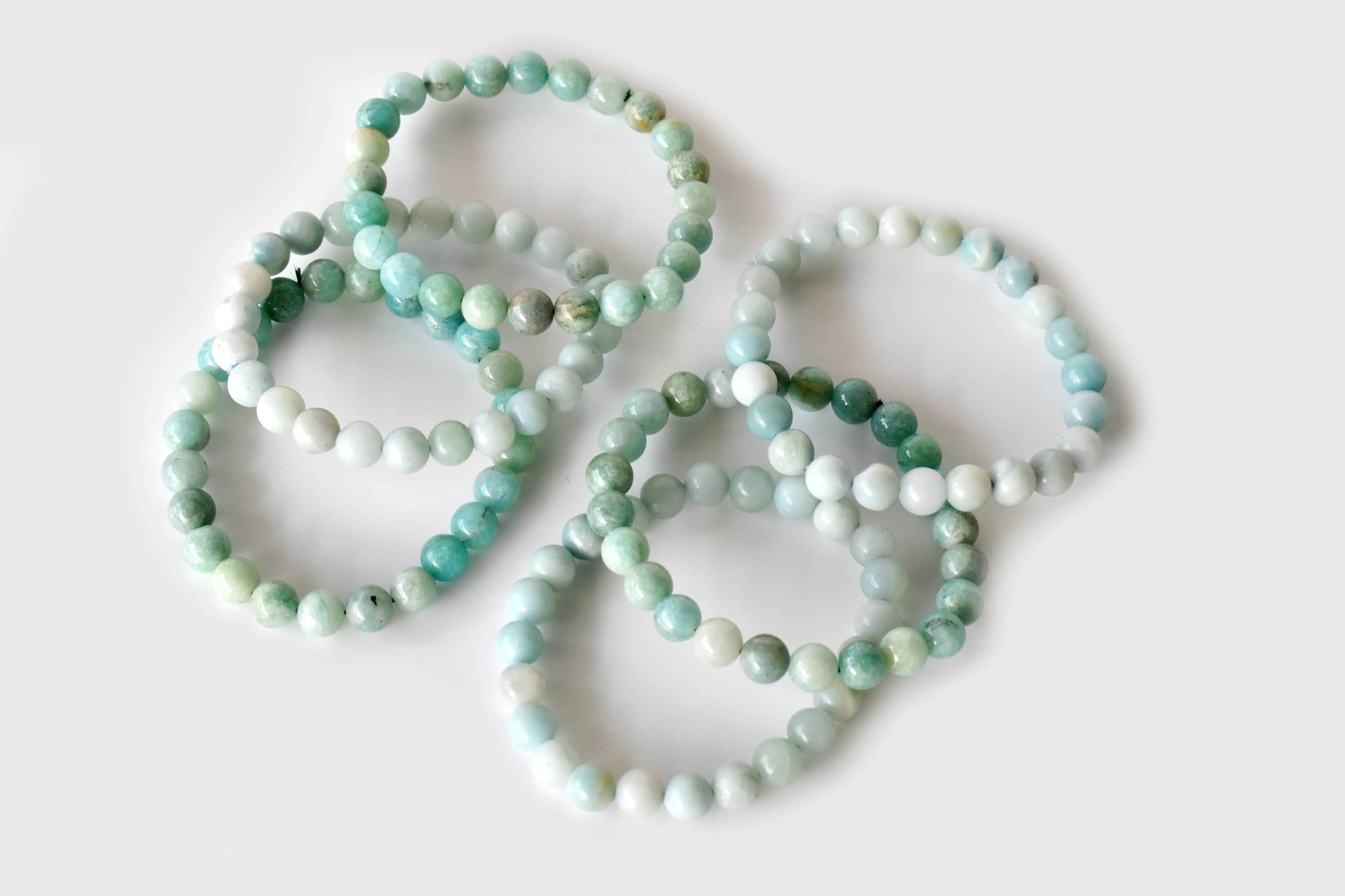 Amazonite Gemstone Bracelet, Beaded Gemstone Bracelet