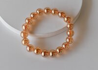 Aura Quartz Citrine Bracelet Crystal Beaded Bracelet