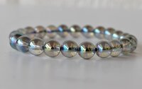 Aura Quartz Labradorite Crystal Beaded Bracelet