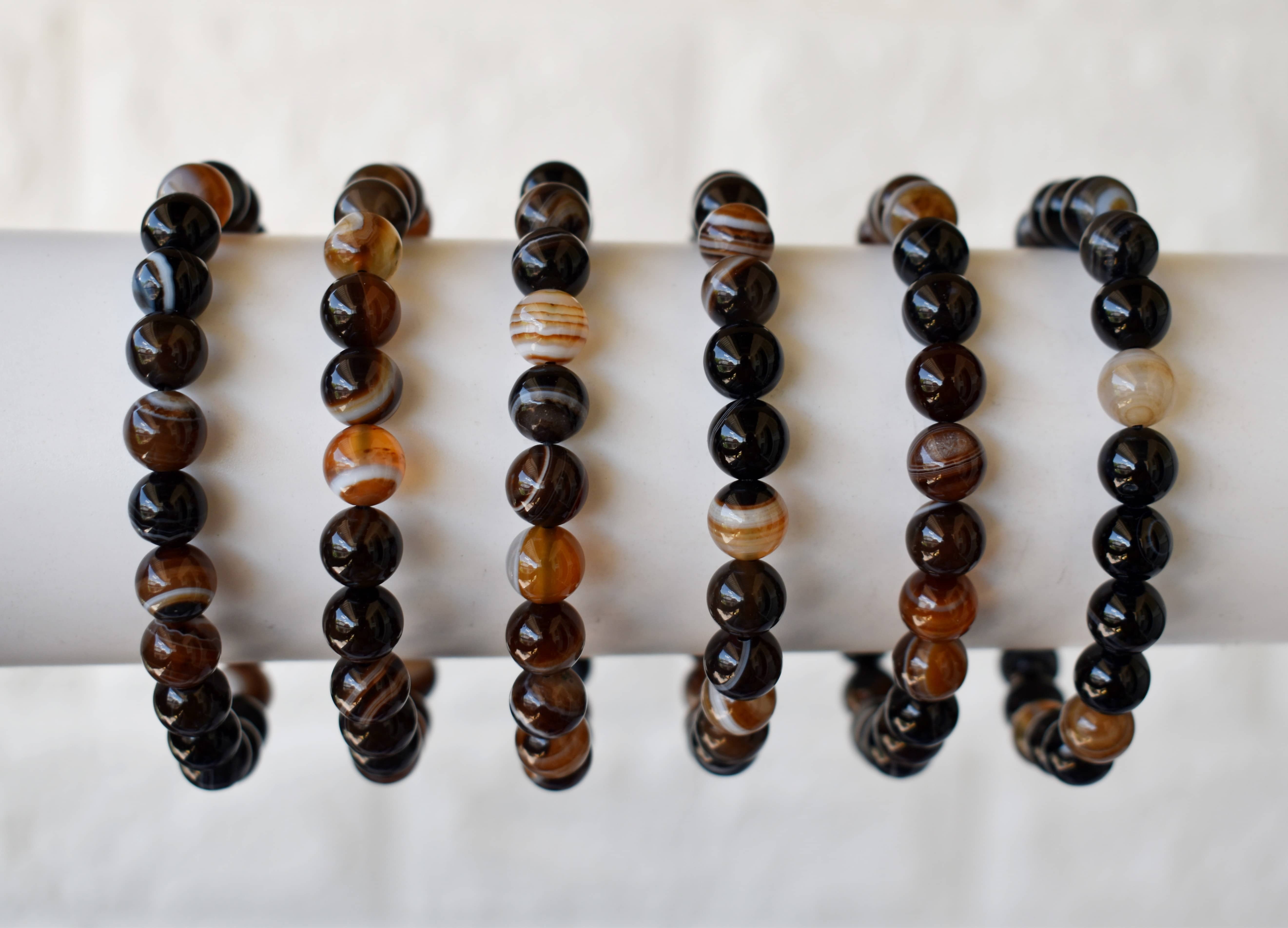 Black Sulemani Agate Bracelet Crystal Bracelet