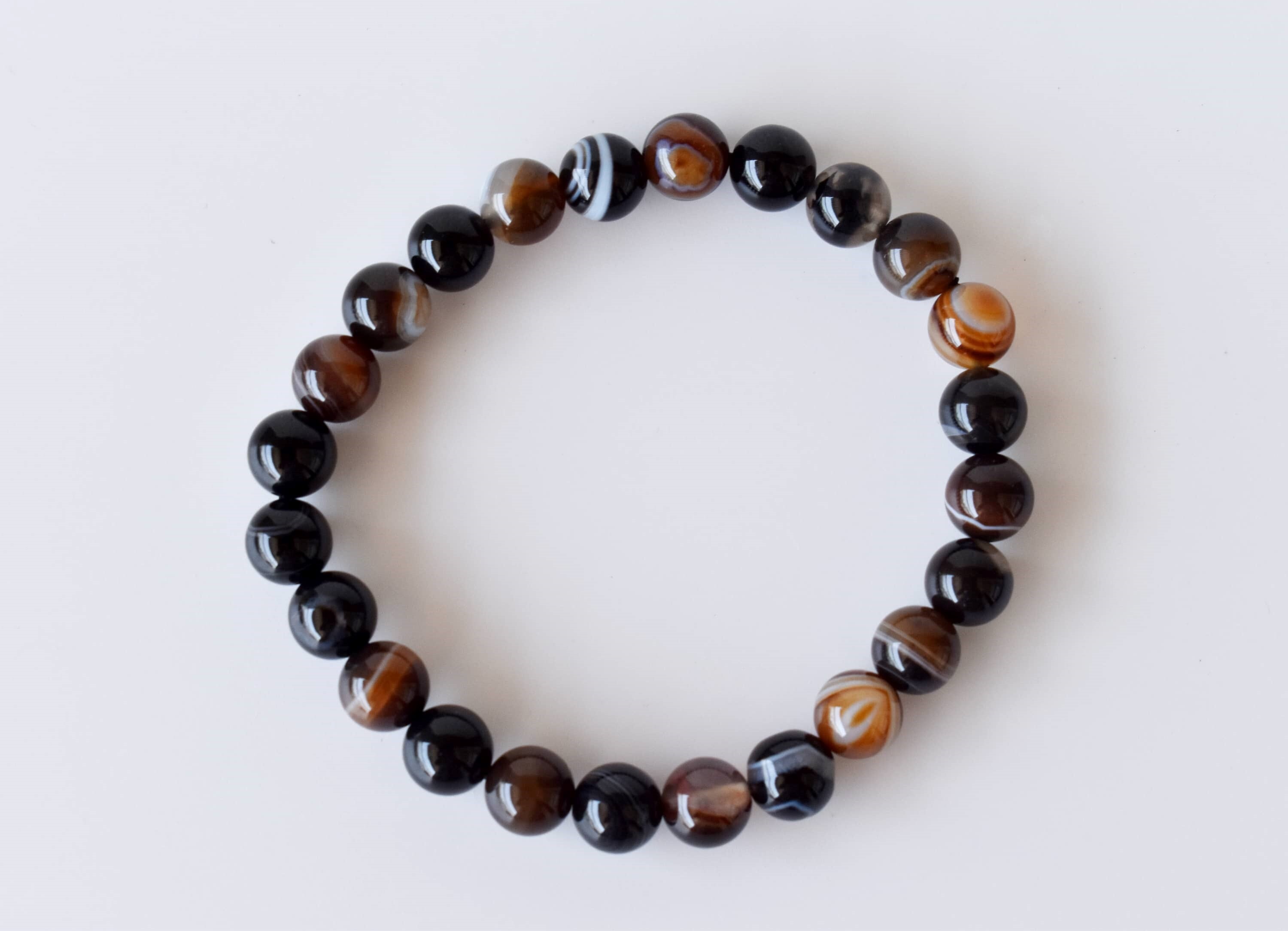 Black Sulemani Agate Bracelet Crystal Bracelet