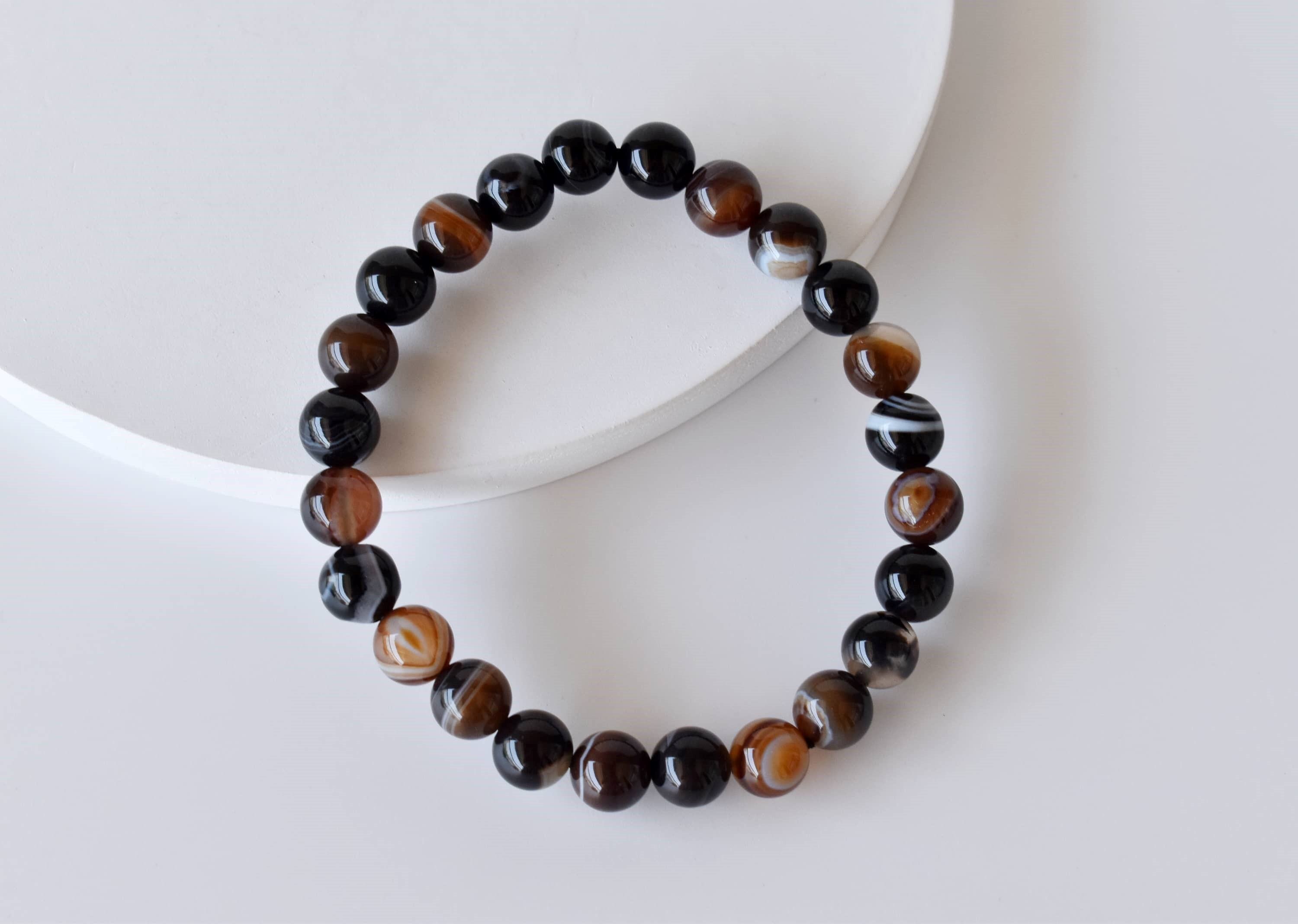 Black Sulemani Agate Bracelet Crystal Bracelet