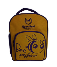 Stylish Backpack - Polyester Material, 14x11.5x5 Inches, Vibrant Yellow | Spacious 12l Capacity, Zipper Closure, Large Main Compartment