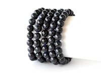 Blue Sandstone Bracelet Crystal Beaded Bracelet