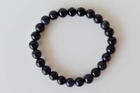 Blue Sandstone Bracelet Crystal Beaded Bracelet