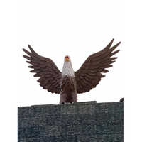 Frp Eagle Statue - High-quality Frp Material, Various Sizes Available, Rich Brown Color, Polished Finish - Symbol Of Strength And Freedom
