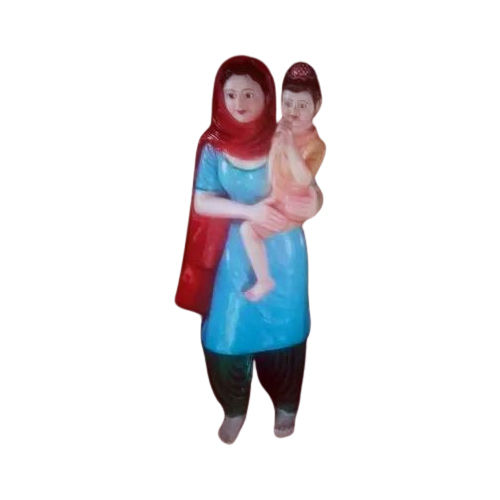 Multicolor Punjabi Culture Fiber Glass Statues