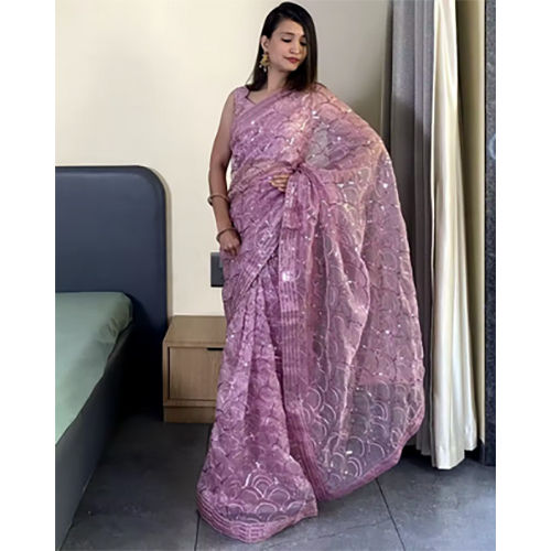 Georgette Material Pakistani and Indian Style Women Saree