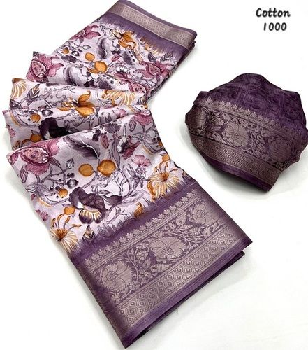 Digital Printed Linen sarees