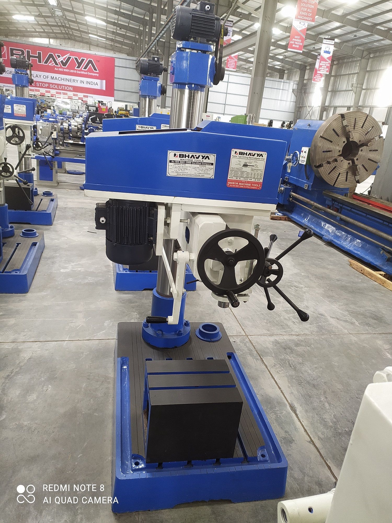 Column Type V-Belt Drive Fine Feed Drilling Machine