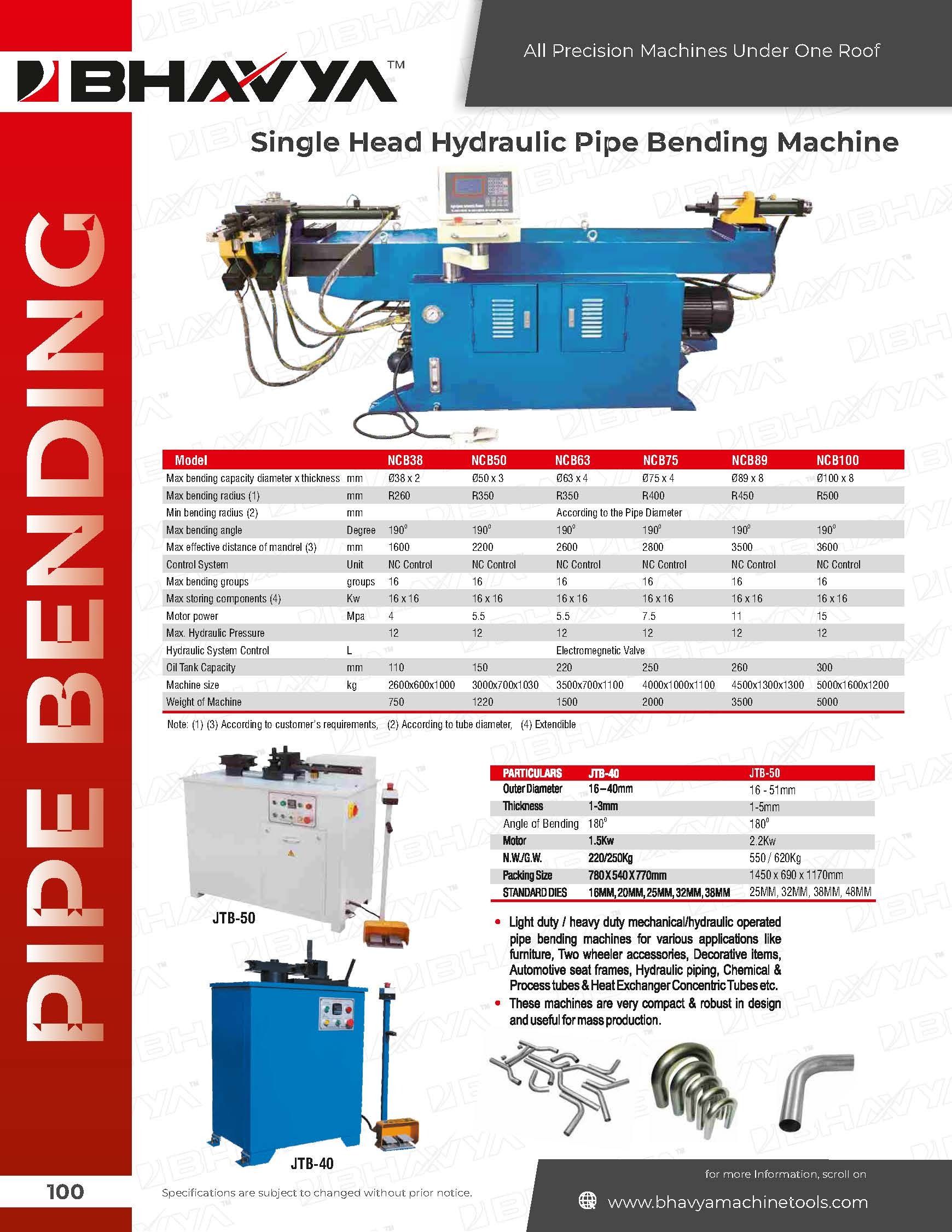 Industrial Pipe Bending Machine