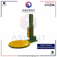 Pallet Stretch Wrapping Tool - Stainless Steel, 1000x700x1700 Mm | Automatic, 30-40 Pcs/min, Yellow And Green, Computerized, Adjustable Turntable Speed