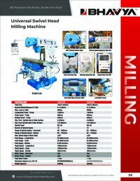 Universal Swivel Head Milling Machine