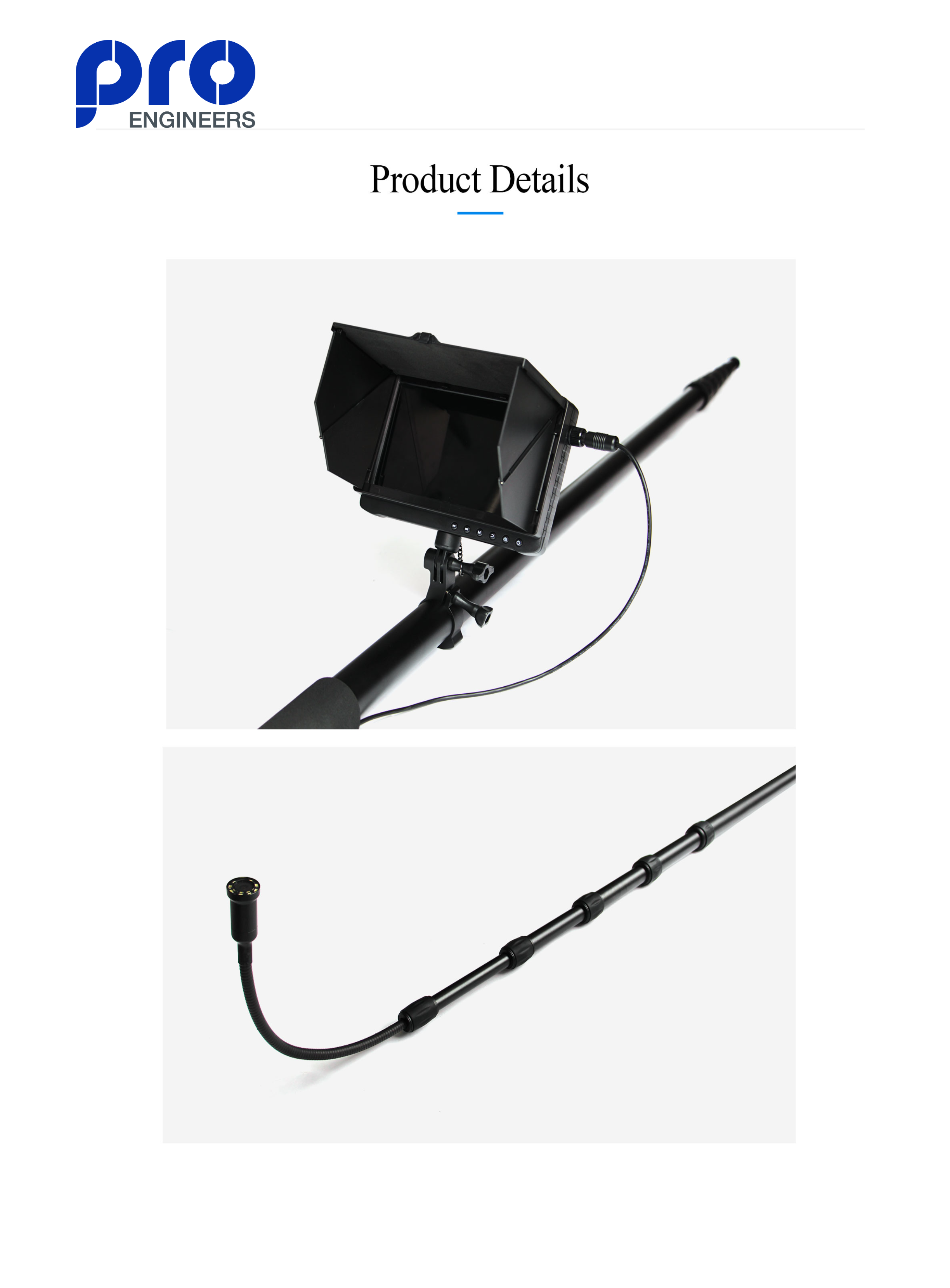 Telescopic Visual Inspection Camera