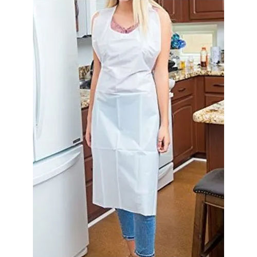 White Disposable Non Woven Apron