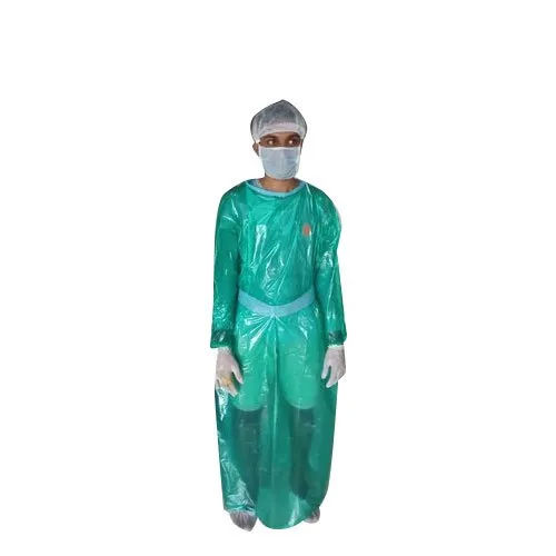 Blue Plastic Surgical Gown