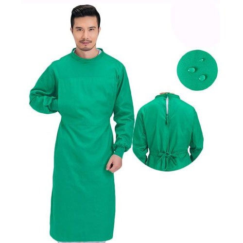 Green Cotton Surgical Gown Grade: High Grade Quality Product .