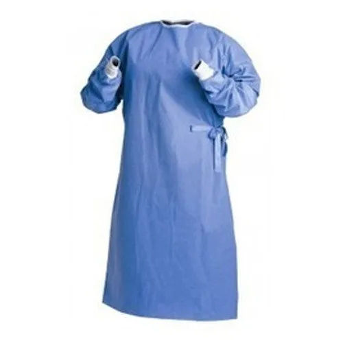 Blue Disposable Isolation Gown